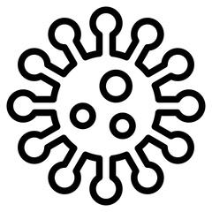 virus outline style icon