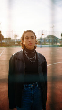 hispanic girl in the park