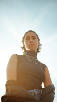 hispanic girl in the park