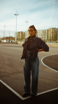 hispanic girl in the park
