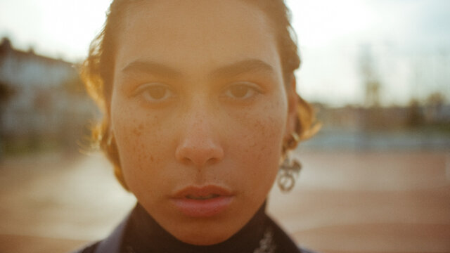 hispanic girl in the park