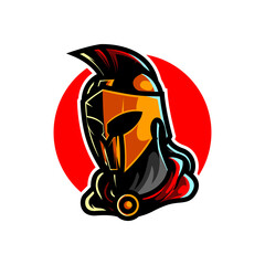 KNIGHT HEAD E SPORT MASCOT LOGO