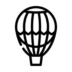 hydrogen weather balloon line icon vector. hydrogen weather balloon sign. isolated contour symbol black illustration
