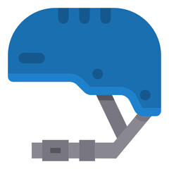 Helmet flat icon