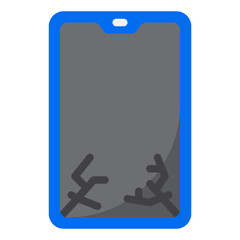 smartphone flat style icon