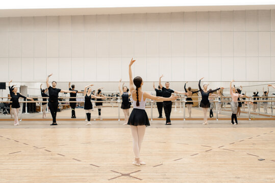 Adult ballet class