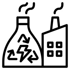 factory outline style icon