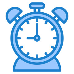 clock blue style icon