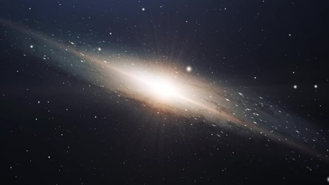 4k Spiral Galaxy - Accurate Rotation