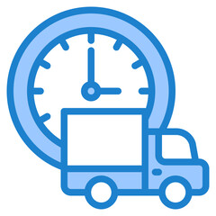 time blue style icon