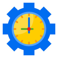 clock flat style icon