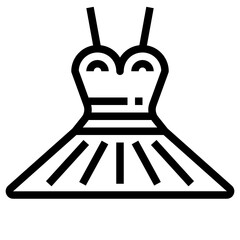 Dress line icon