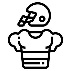 Football line icon