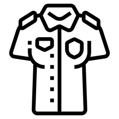 Shirt line icon