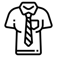 Shirt line icon