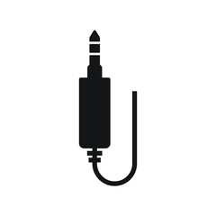 Audio plug icon design vector illustration