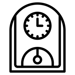 clock outline style icon