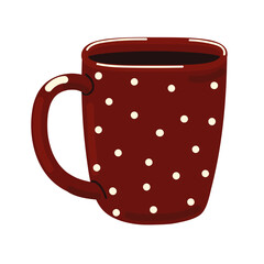 dotted coffee cup