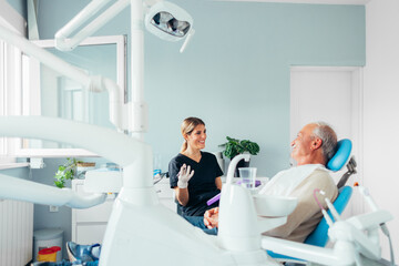 An Old Man in a Dentist's Office 