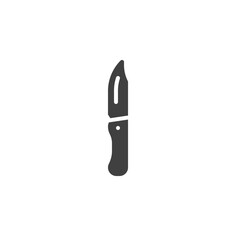 Hunting knife vector icon