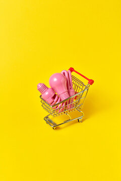 Light bulbs in shopping cart