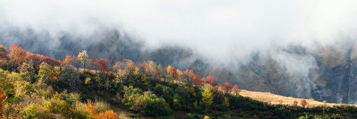 Albiez-Montrond Rhone Alps mountains France autumn