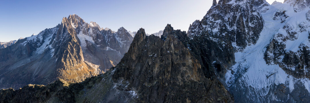 Aiguille Verte alps mountains Glacier Charmonix france
