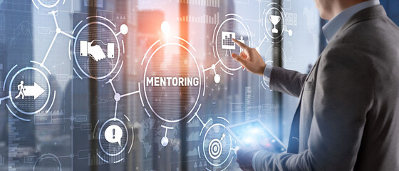 Mentoring Motivation Coaching Career Business Technology concept