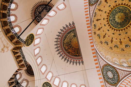 Inside the mosque