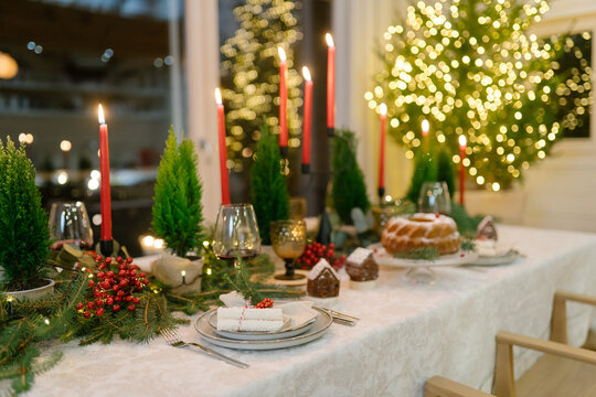 Christmas table decor