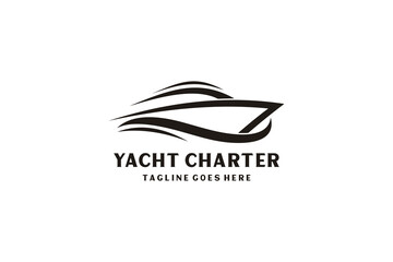 Yacht / Cruise Logo design inspiration with minimalist art style.