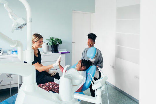 A Little Girl and a Dentist 
