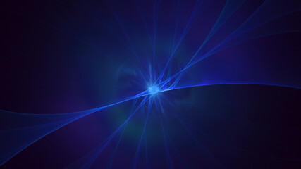 3D rendering abstract multicolor fractal light background
