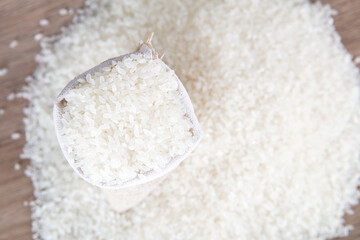 Staple food rice and small bags
