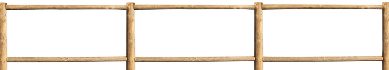 cadre bois de clôture, fond blanc 