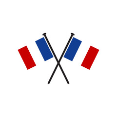 France flag logo design template