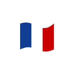 France flag logo design template