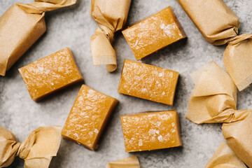 Chewy Salted Caramel Candy