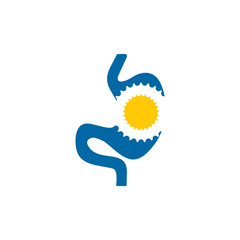Stomach icon logo design template
