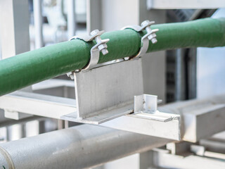 Support of water pipe in power plant.