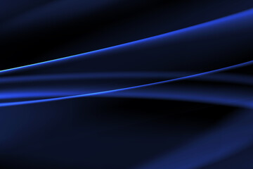 Curved abstract glowing line on a dark background.