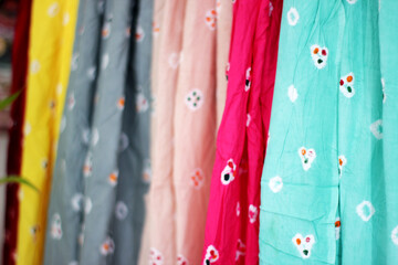 close-up photo of traditional motif fabrics