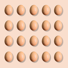 brown eggs seamless pattern