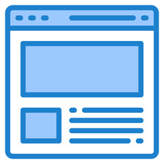 web blue style icon