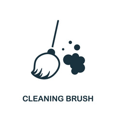Cleaning Brush icon. Monochrome simple element from housekeeping collection. Creative Cleaning Brush icon for web design, templates, infographics and more