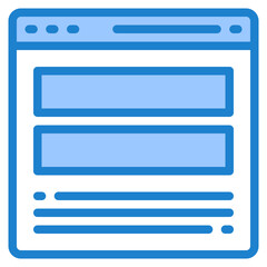 web blue style icon