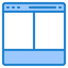 web blue style icon