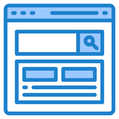website blue style icon