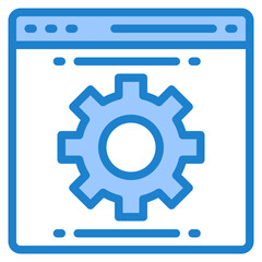 website blue style icon