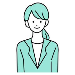 スーツ姿の女性